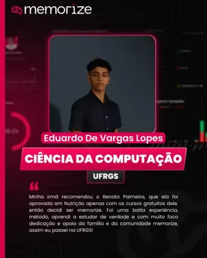 Card de aluno aprovado