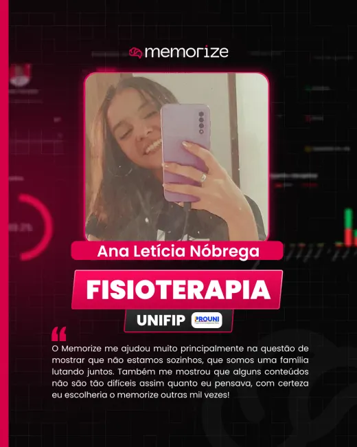 Depoimento de aluno aprovado do Memorize