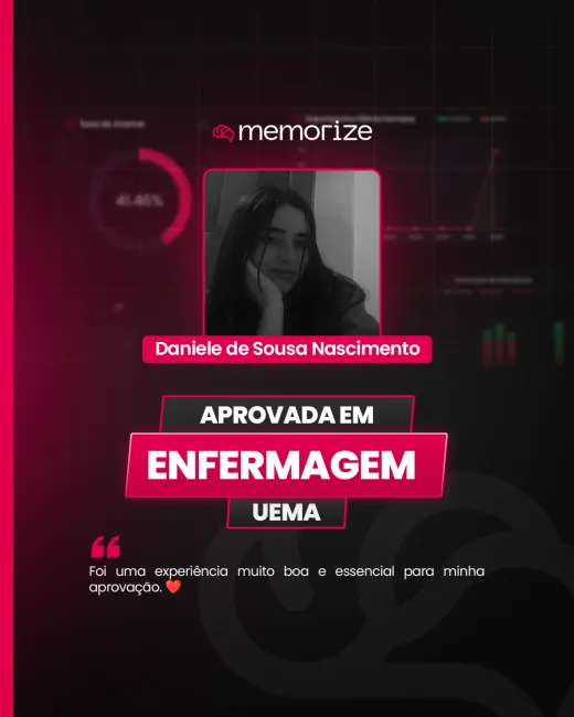 Depoimento de aluno aprovado do Memorize
