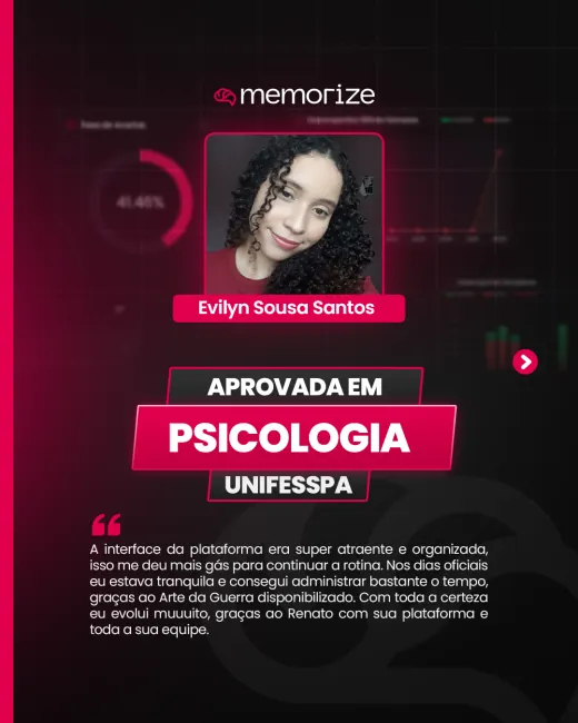 Depoimento de aluno aprovado do Memorize