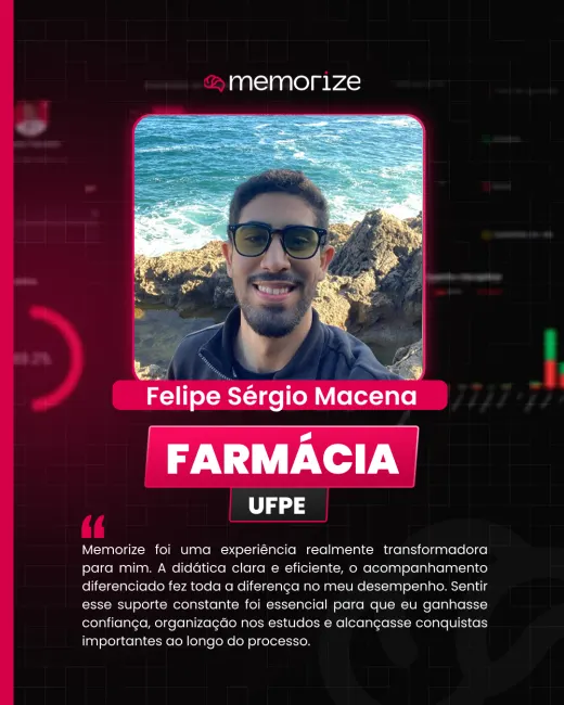 Depoimento de aluno aprovado do Memorize