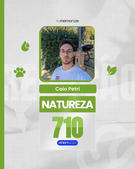 Nota de aluno aprovado no ENEM 2025